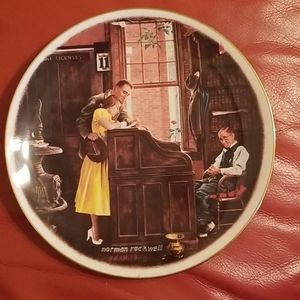 Norman Rockwell "The Marriage License" plate